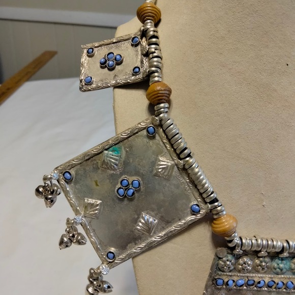 Iris Apfel & Bajalia Silver Multi Pendant Statement Necklace - Picture 16 of 16